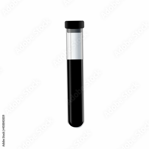 Medical flask vector on a white background.