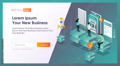 The team is testing the app and launching it