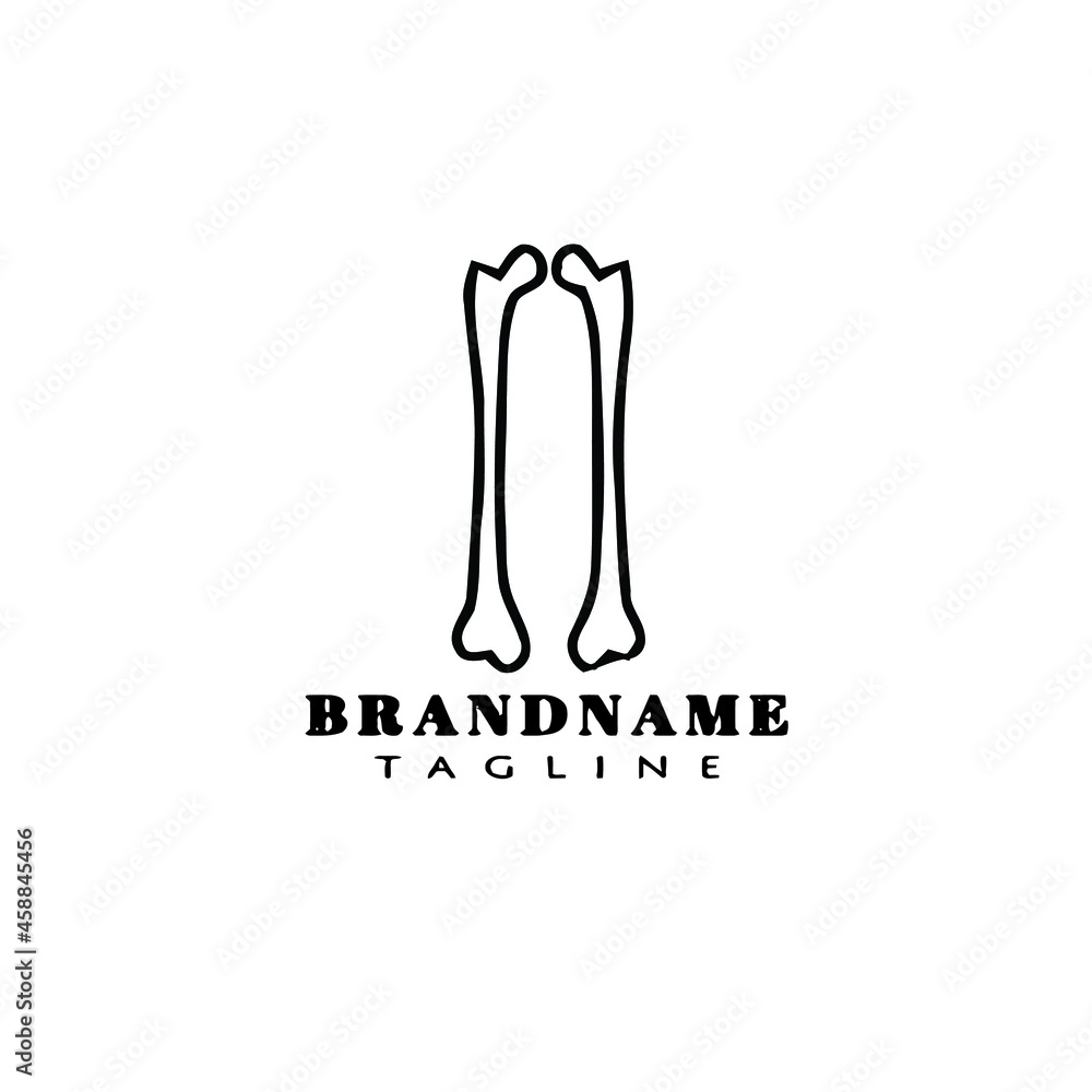 bone cartoon logo cartoon icon design template isolated vector illustration bone cartoon logo cartoon icon design template isolated vector illustration