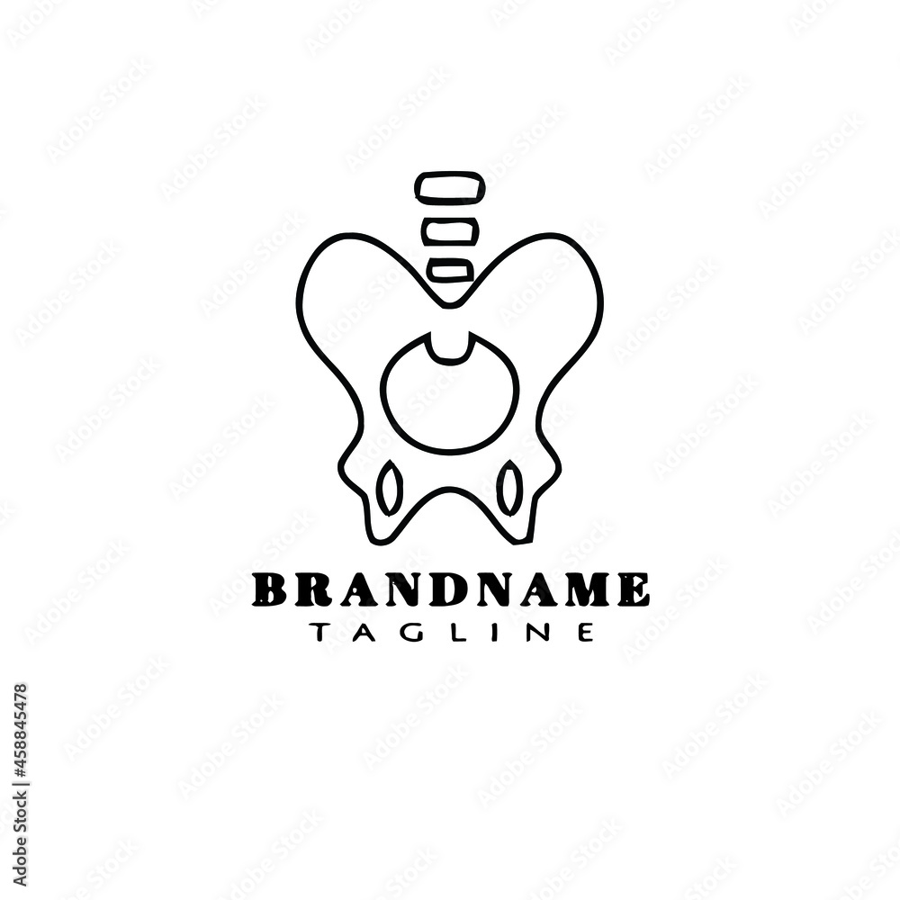 bone cartoon logo cartoon icon design template black isolated illustration bone cartoon logo cartoon icon design template black isolated illustration