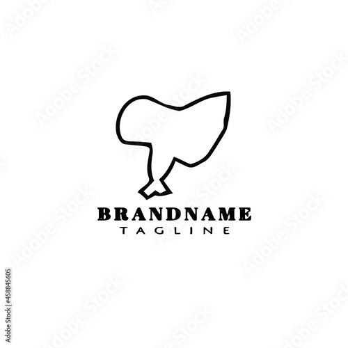 bonnet logo design template icon black isolated vector illustration