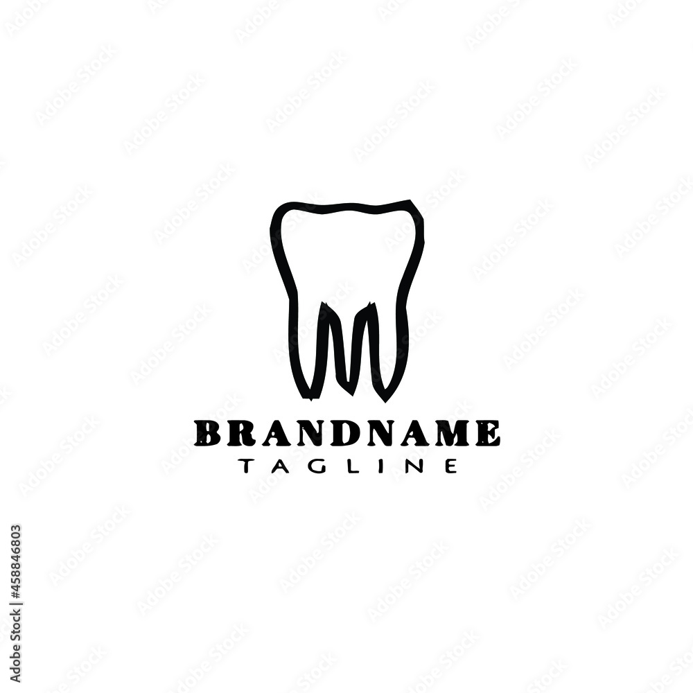 cute teeth or dentist logo cartoon icon vector cute teeth or dentist logo cartoon icon vector