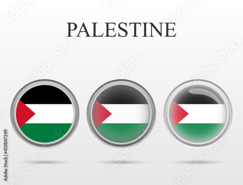 Free Download Flag of Palestine in the form of a circle - GFXLoad