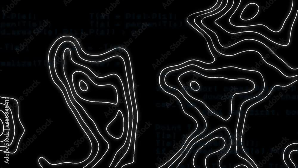 Animation of white lines moving on black background Animation of white lines moving on black background