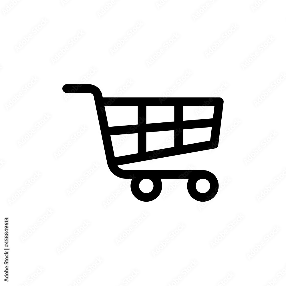 shopping cart icon line style shopping cart icon line style
