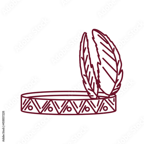 feather headband decoration