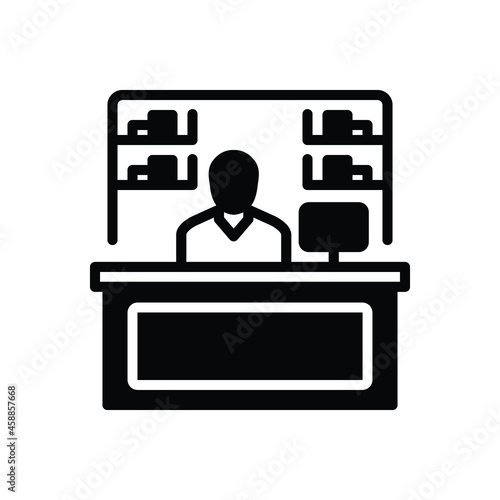 Black solid icon for counters