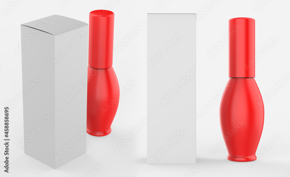 Blank cosmetic bottle for branding and mock up. 3d illustration