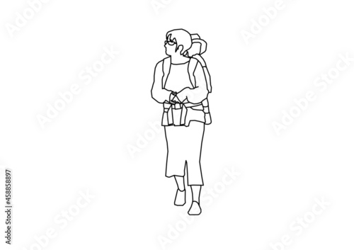 person with a bag