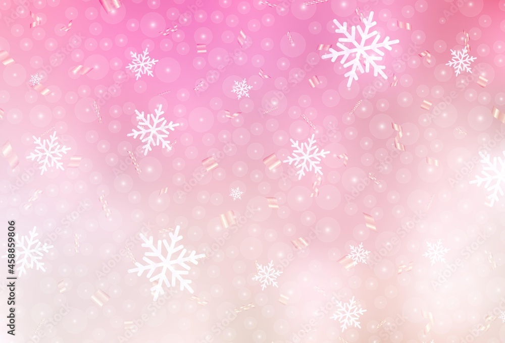 Light Pink, Yellow vector backdrop in holiday style. Light Pink, Yellow vector backdrop in holiday style.