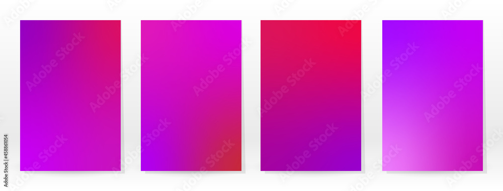 Fototapeta premium Minimal Poster. Pastel Soft. Pink Gradient Set.
