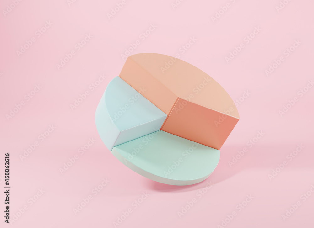Donut chart graph growth diagram Infographics elements analysis on pink background, Business info empty circle graphics pie donut table, finance web design template, 3D rendering illustration Donut chart graph growth diagram Infographics elements analysis on pink background, Business info empty circle graphics pie donut table, finance web design template, 3D rendering illustration