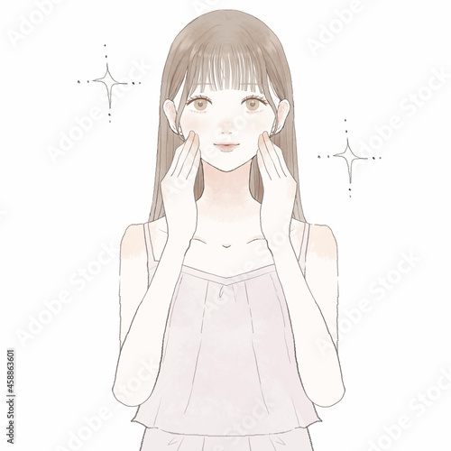 美肌の女性のイメージ