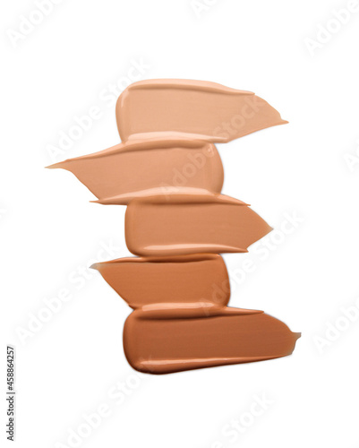 Fototapeta Liquid foundation isolated on white 