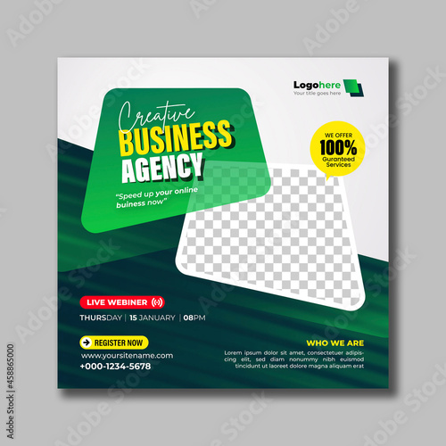 Business Corporate Social Media Post Template (ID: 458865000)