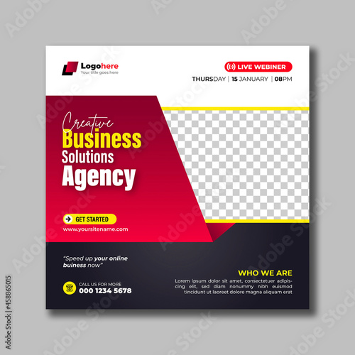 Business Corporate Social Media Post Template (ID: 458865015)