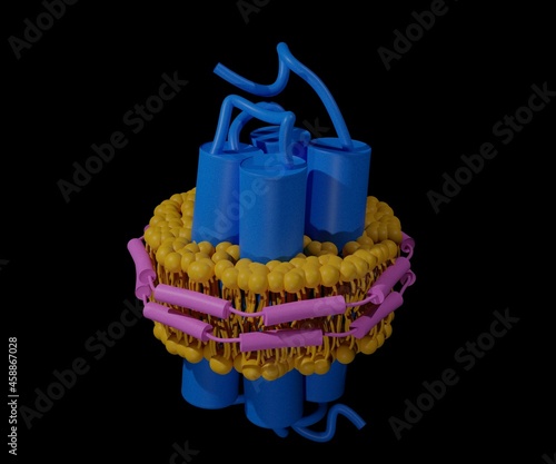Nano disc is a discoidal proteins in which a lipid bilayer is surrounded by molecules that are amphipathic molecules photo
