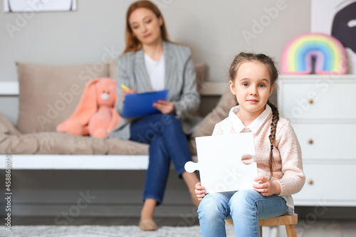 Little girl suffering from ...