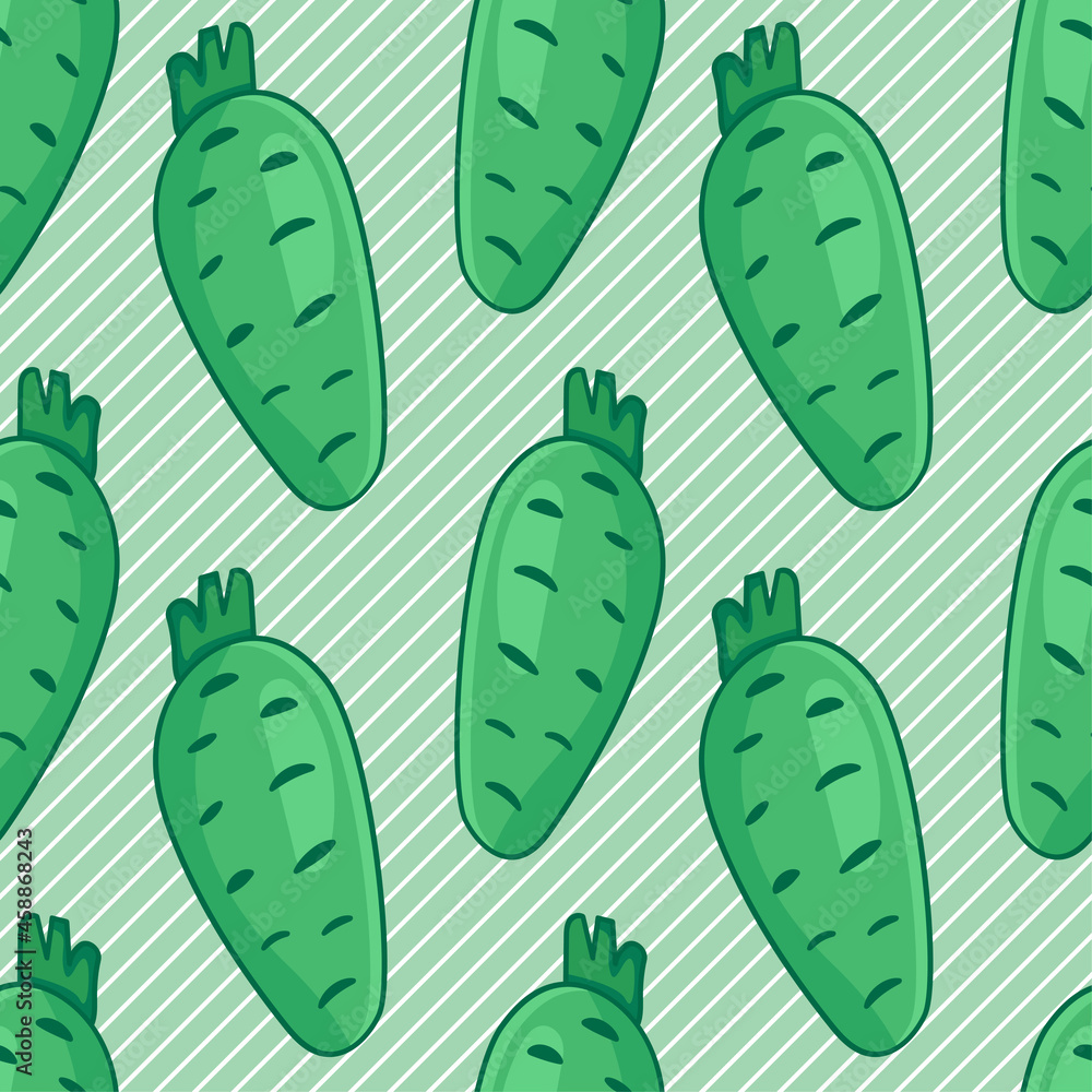 wasabi vegetable seamless pattern vector illustration 