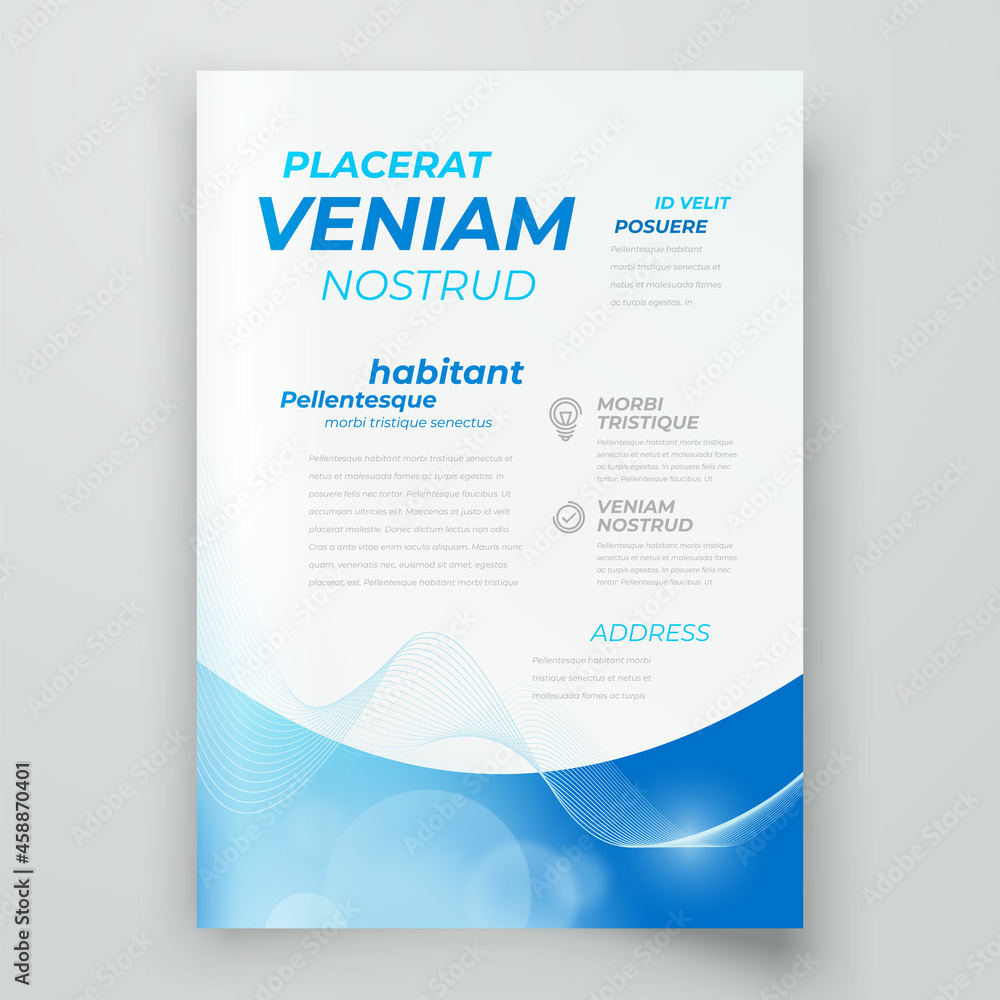 Flyer Cover design template lines action theme blue color background Flyer Cover design template lines action theme blue color background