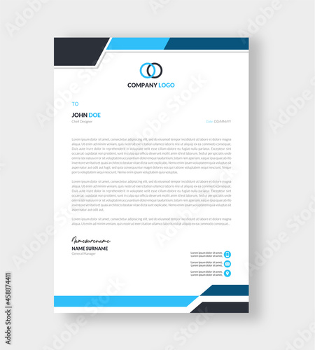 Letterhead Design Template 
