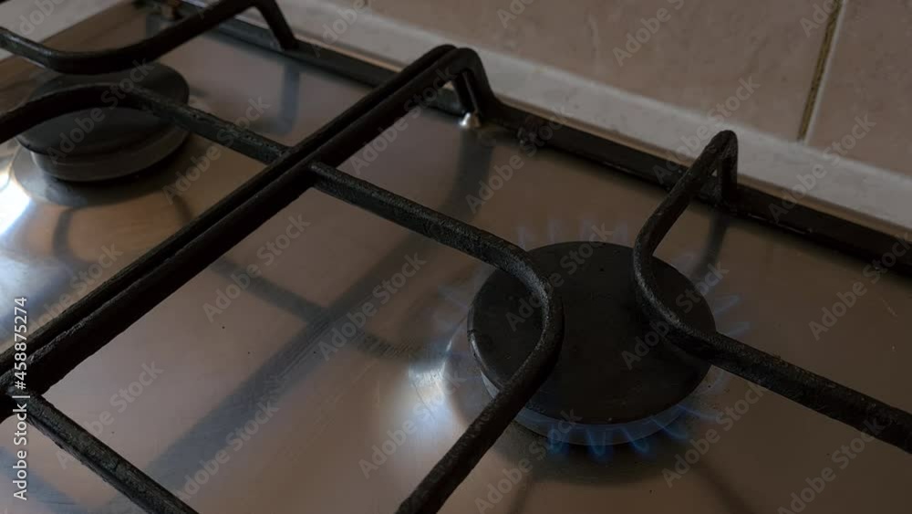 burning gas stove burning gas stove