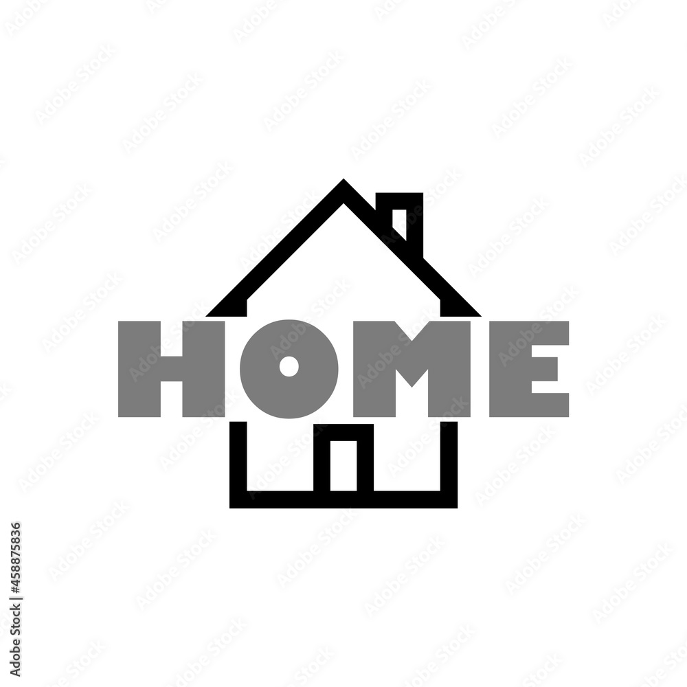 Word Home icon isolated on white background Word Home icon isolated on white background