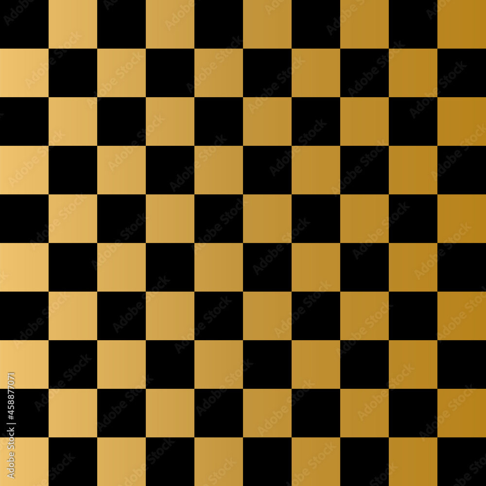 Black and gold squares seamless pattern.Checkered flag. Vector illustration. Black and gold squares seamless pattern.Checkered flag. Vector illustration.