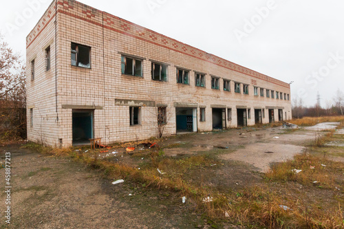 the premises of an abandoned and destroyed factory