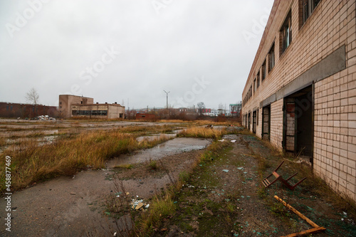 the premises of an abandoned and destroyed factory