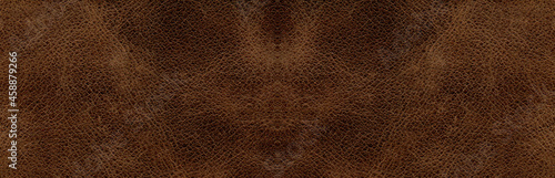 Genuine cowhide texture close up, brown cowhide texture can be background photo