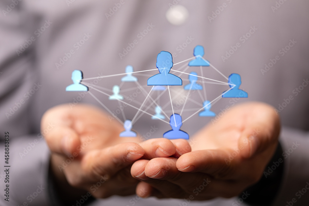 videoconference group of people talking in social network videoconference group of people talking in social network