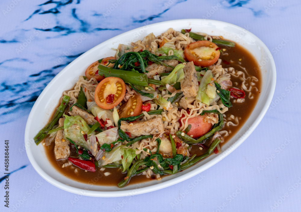 Thai food mixed spicy salads and rice dishes Thai food mixed spicy salads and rice dishes