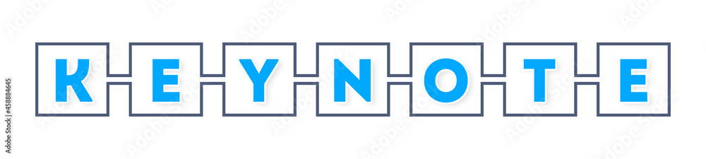 Keynote - text written in boxes on white background Keynote - text written in boxes on white background