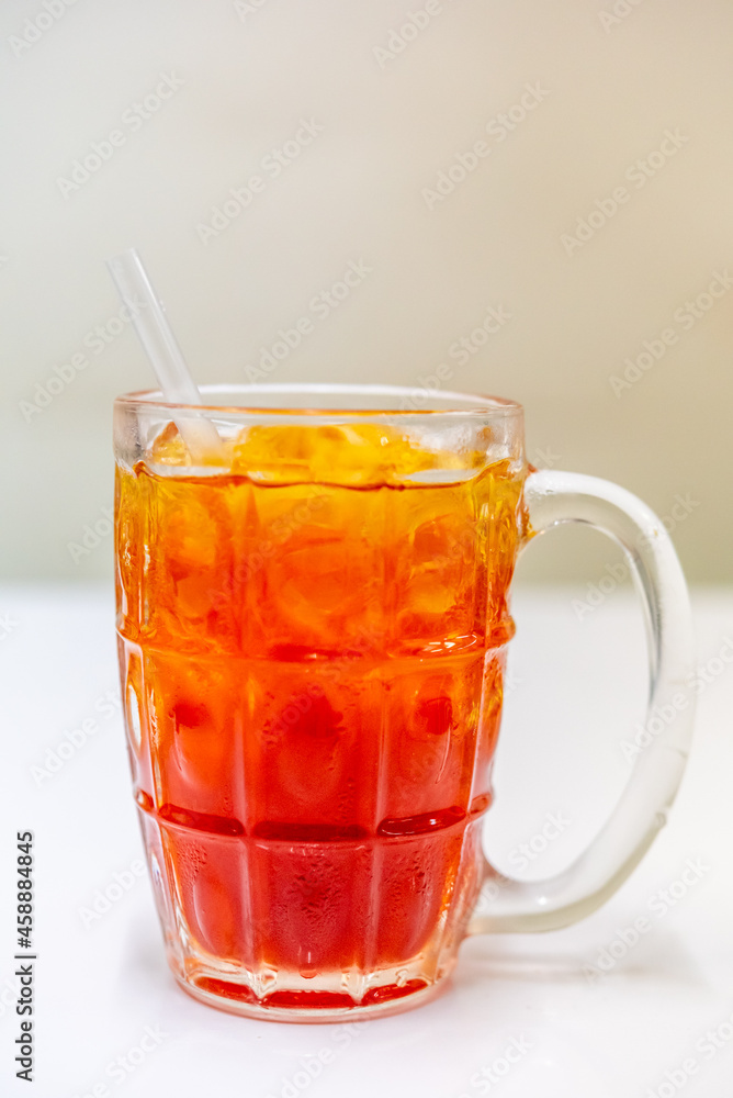 Refreshing Bubbly Soda Pop with Ice Cubes. Cold soda iced drink in a glasses - Selective focus, shallow DOF
Refreshing Bubbly Soda Pop with Ice Cubes. Cold soda iced drink in a glasses - Selective focus, shallow DOF