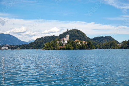 Lake Bled  popular tourist destination in Slovenia  Europe.