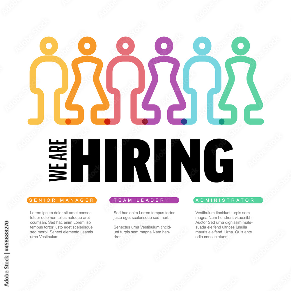We are hiring minimalistic flyer template We are hiring minimalistic flyer template