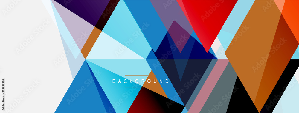 Mosaic triangles geometric background. Techno or business concept, pattern for wallpaper, banner, background, landing page Mosaic triangles geometric background. Techno or business concept, pattern for wallpaper, banner, background, landing page