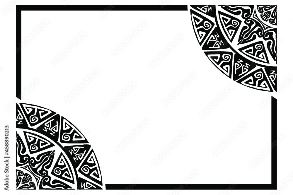 Fototapeta premium Mandala Ornament Border