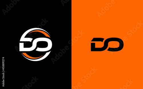 DO Letter Initial Logo Design Template Vector Illustration
