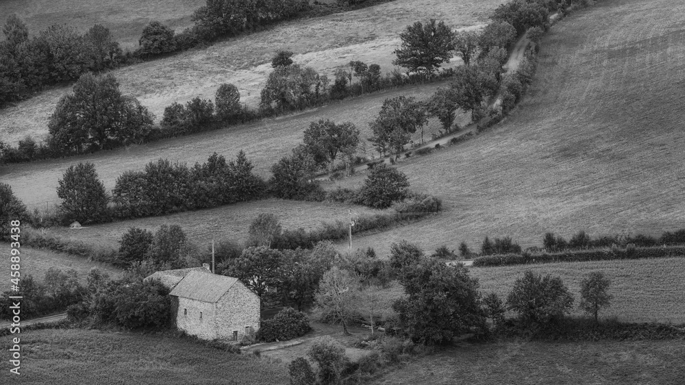 Fototapeta premium Paysage Aveyron Occitanie