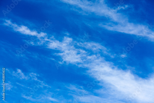Blue sky and clouds. Beautiful background with blue sky and white clouds