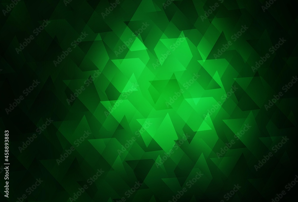 Fototapeta premium Dark Green vector pattern in square style.