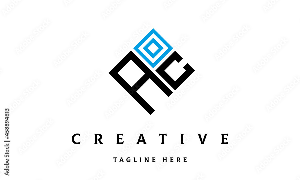 AC square two latter logo vector AC square two latter logo vector