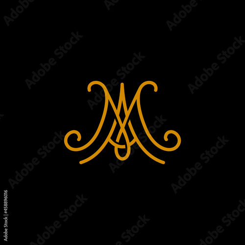 MA Line Logo Simple Design photo