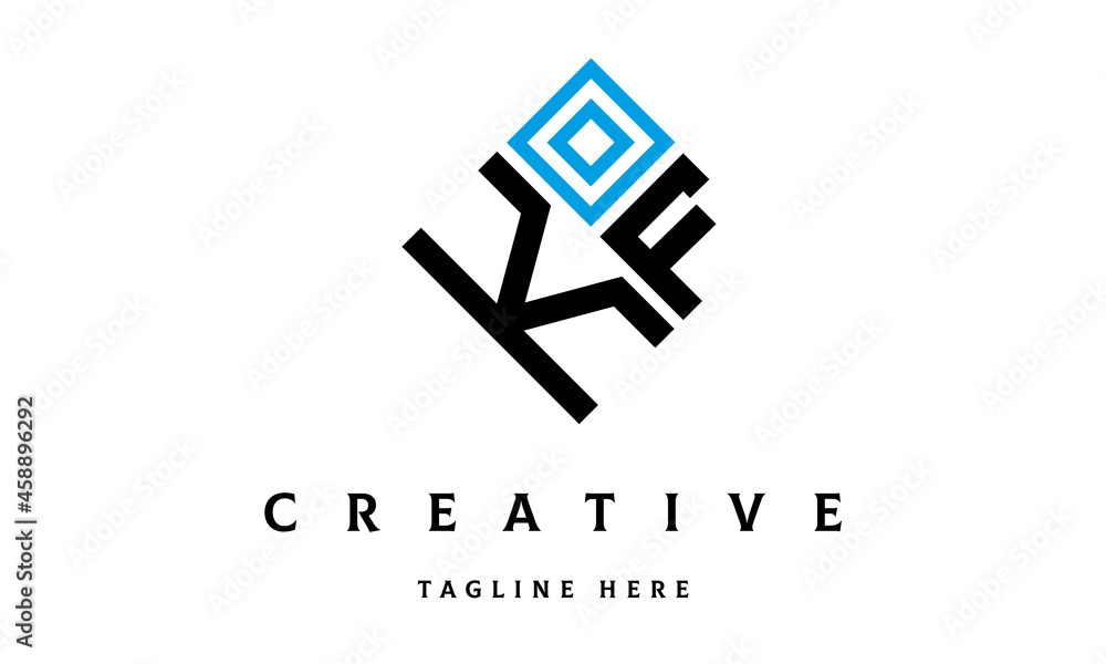 KF square two latter logo vector KF square two latter logo vector