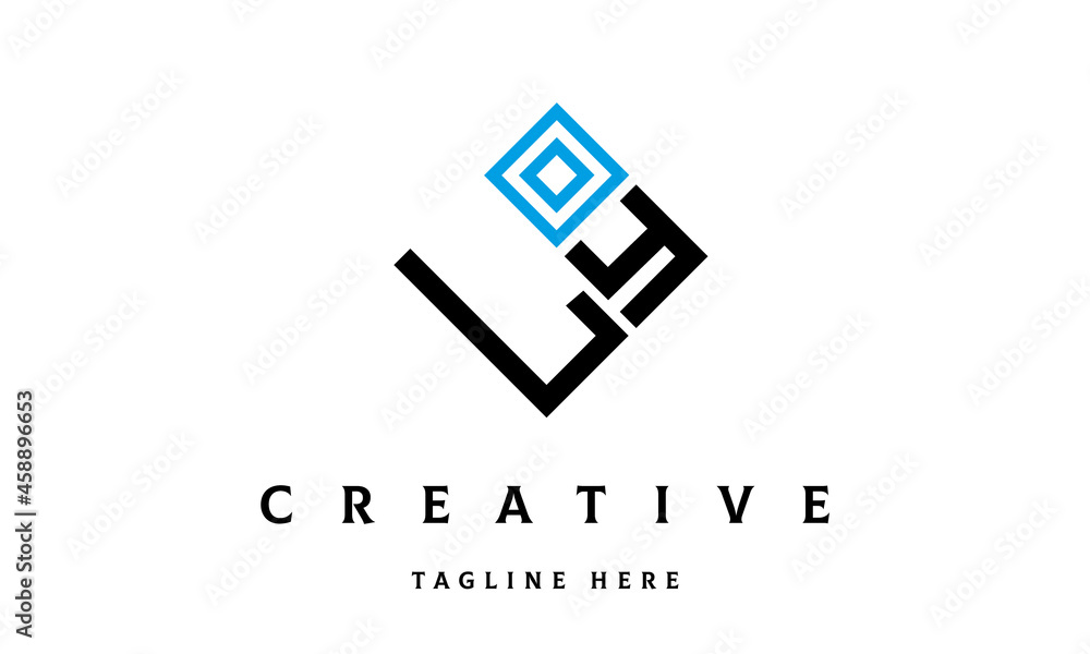 LY square two latter logo vector LY square two latter logo vector