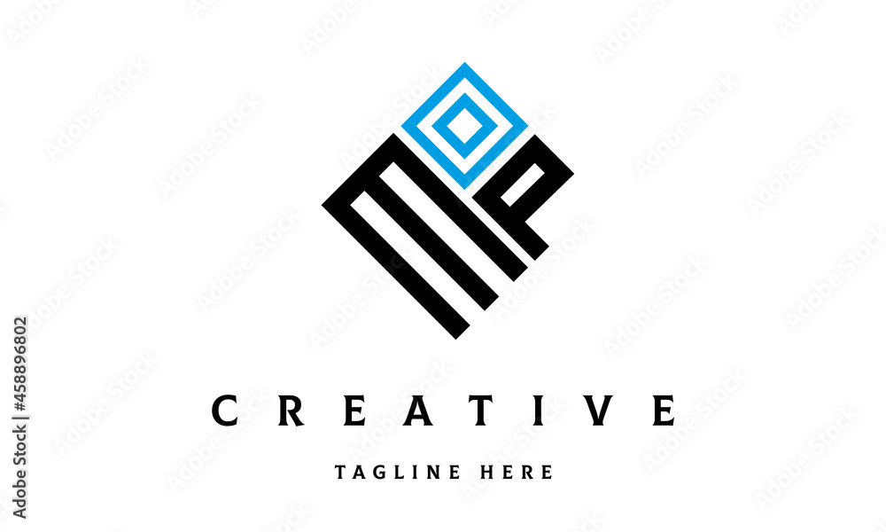 MP square two latter logo vector MP square two latter logo vector