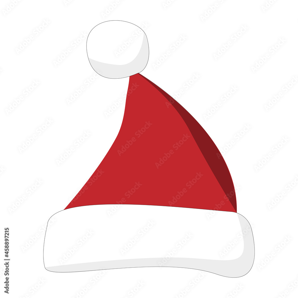 Santa hat isolated on white background. Santa hat isolated on white background.