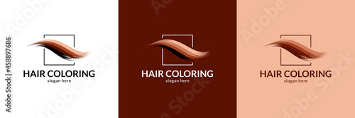 Hair coloring logo